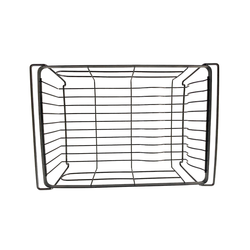The Inner Size Of The Drain Basket Is 300*420mm, The Outer Size Is 310*470mm, The Color Is Black, Smooth And Firm.